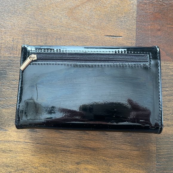 Expressions NYC Black Patent Wallet - Picture 7 of 11